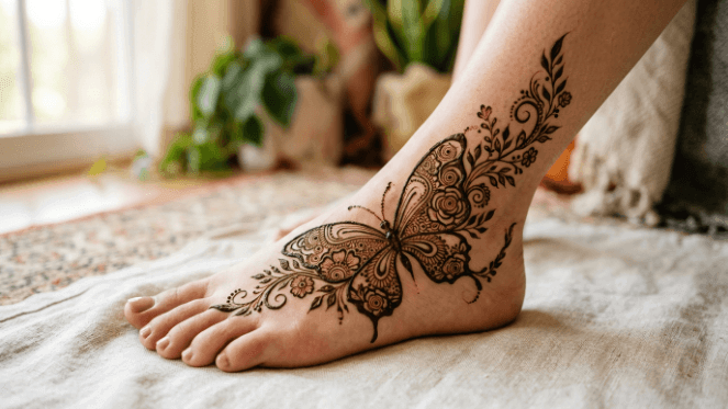 Feet Mehndi Design 2026