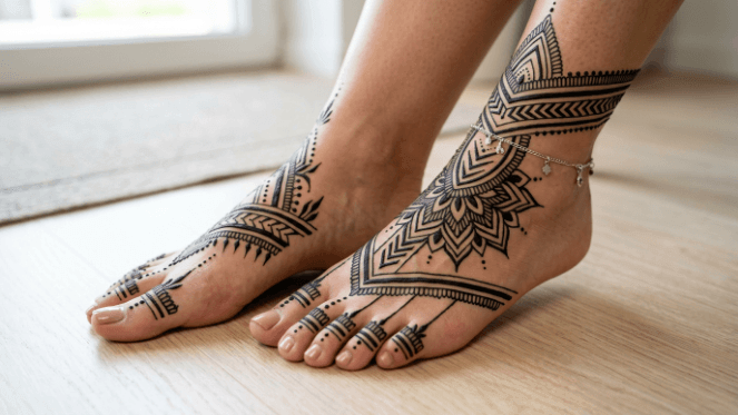 Feet Mehndi Design 2026