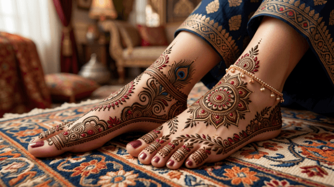 Feet Mehndi Design 2026