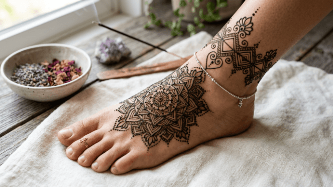 Feet Mehndi Design 2026