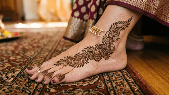 Feet Mehndi Design 2026