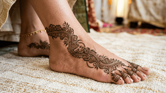 Feet Mehndi Design 2026