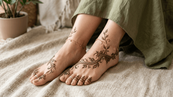 Feet Mehndi Design 2026