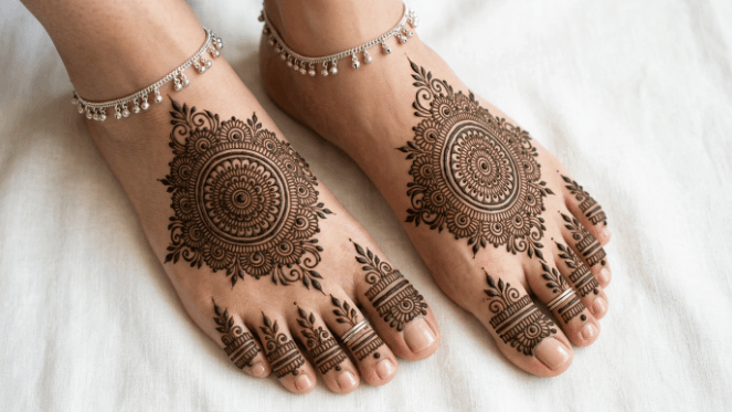 Feet Mehndi Design 2026