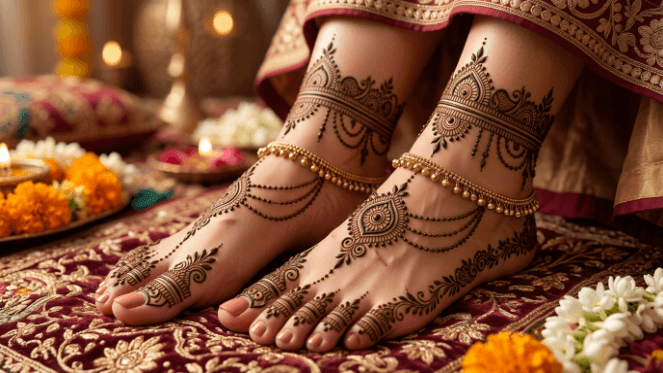 Feet Mehndi Design 2026