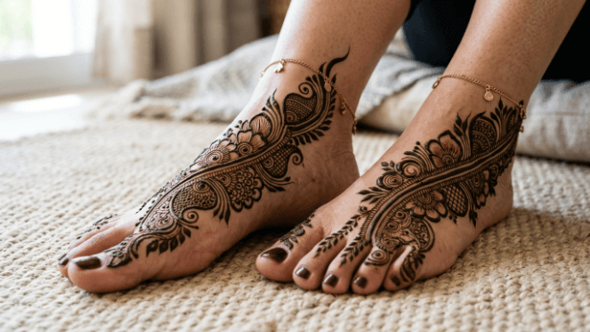 Feet Mehndi Design 2026