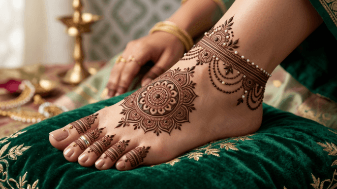 Feet Mehndi Design 2026