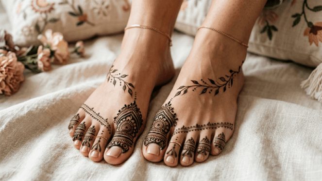 Feet Mehndi Design 2026