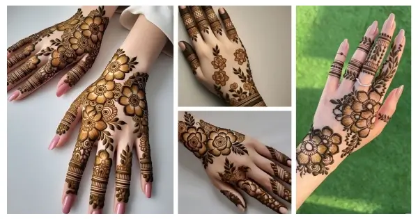 Khafif Mehndi Design Simple