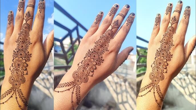 Khafif Mehndi Design Simple