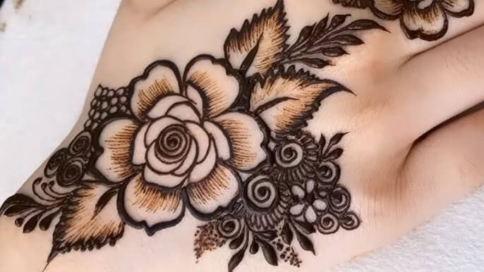 Khafif Mehndi Design Simple