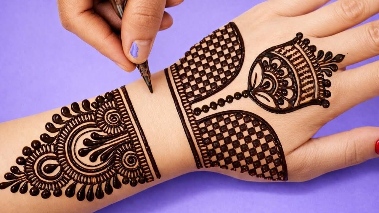 Khafif Mehndi Design Simple