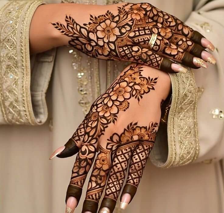 Khafif Mehndi Design Simple