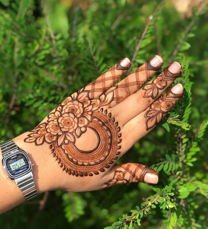 Khafif Mehndi Design Simple