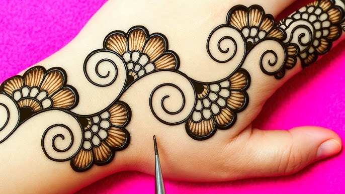 Khafif Mehndi Design Simple