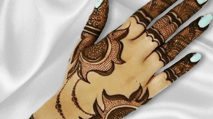 Khafif Mehndi Design Simple