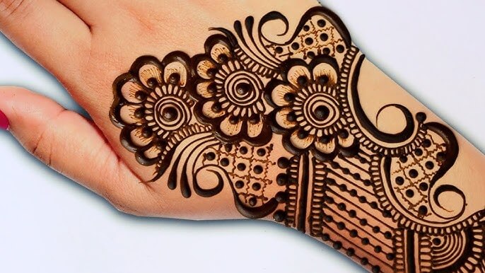 Khafif Mehndi Design Simple