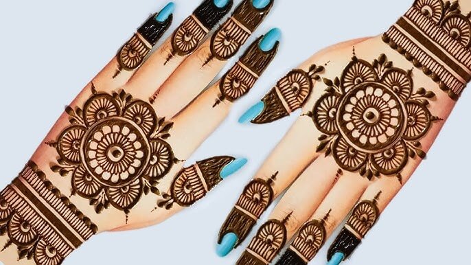 Khafif Mehndi Design Simple