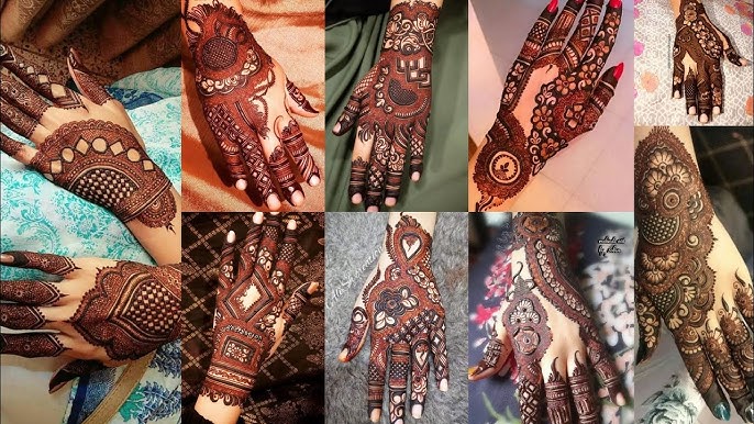 Negative Space Mehndi Design