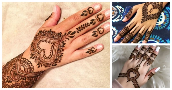 Negative Space Mehndi Design