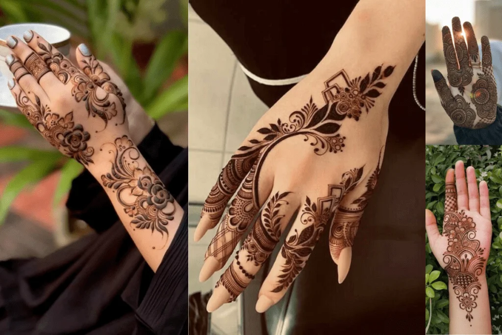 Negative Space Mehndi Design
