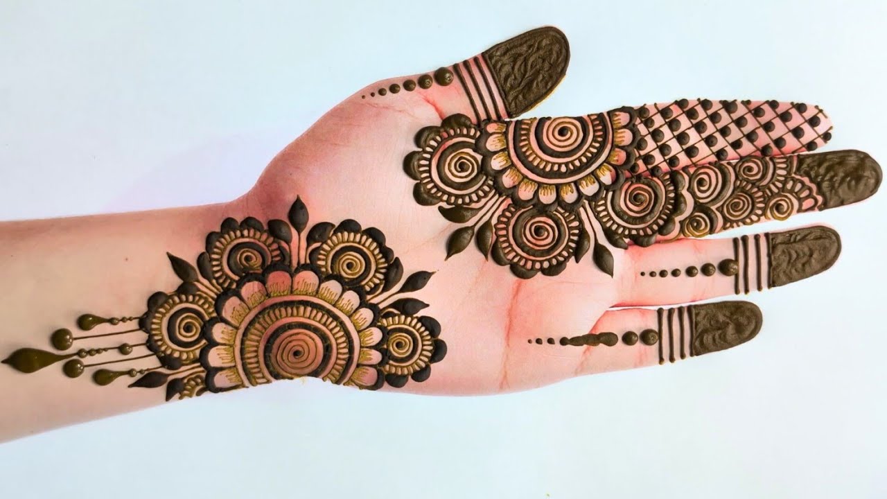 Negative Space Mehndi Design