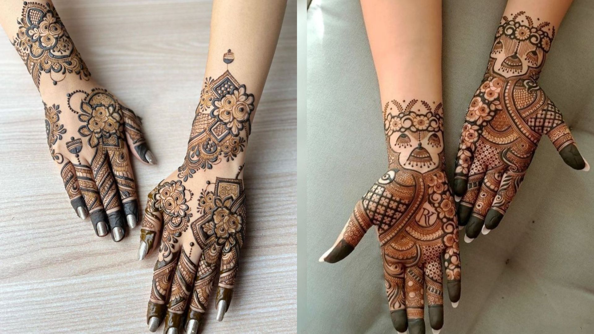 Negative Space Mehndi Design