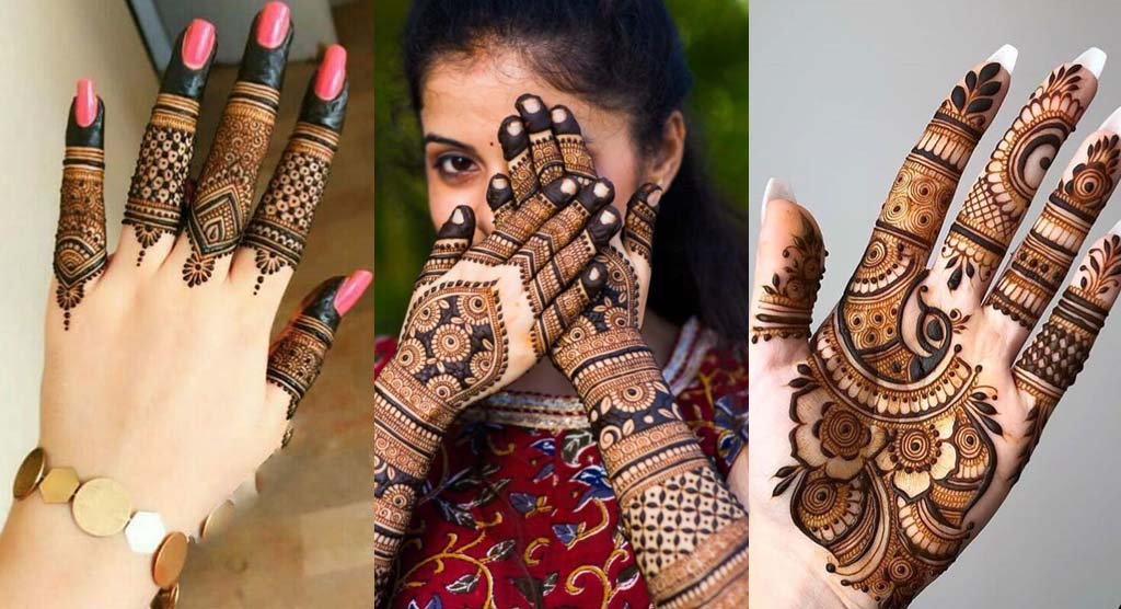 Negative Space Mehndi Design