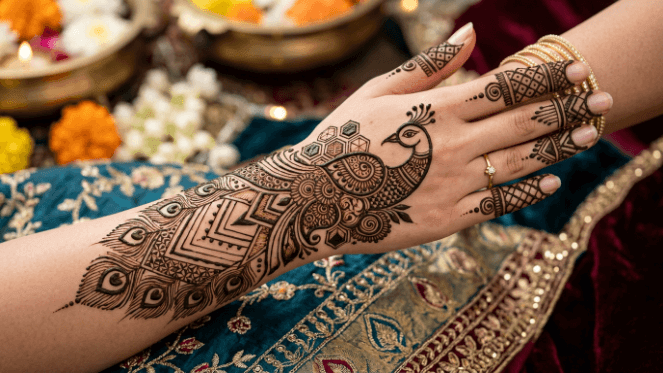 Peacock Mehndi Design 2026