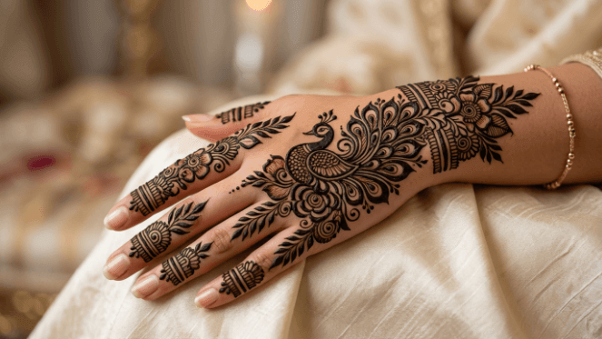 Peacock Mehndi Design 2026