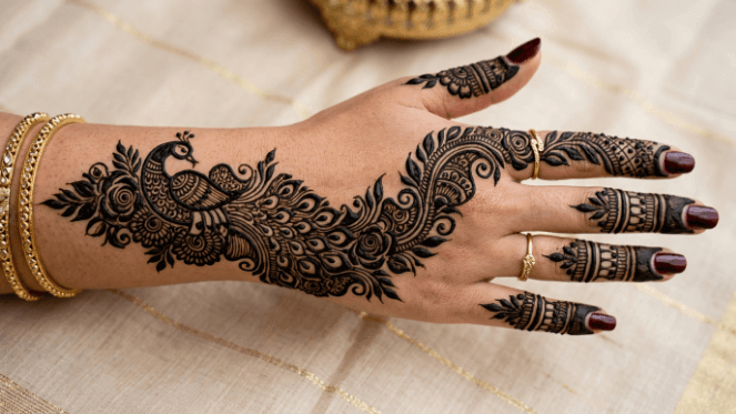 Peacock Mehndi Design 2026