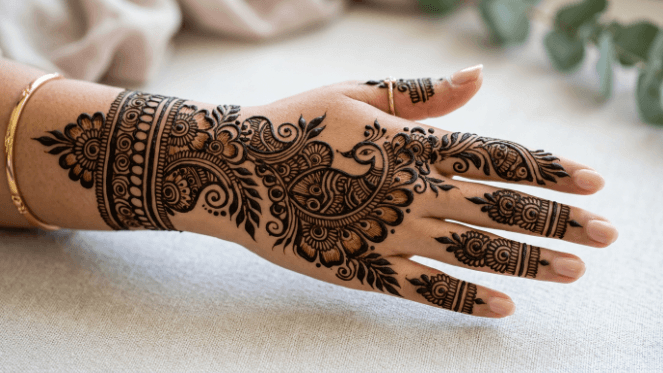 Peacock Mehndi Design 2026