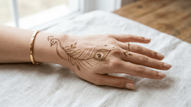 Peacock Mehndi Design 2026