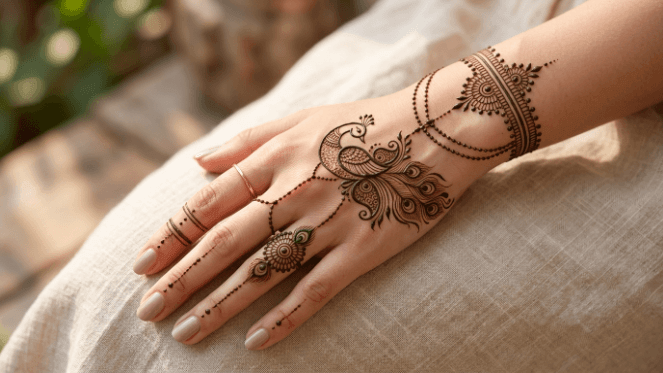 Peacock Mehndi Design 2026
