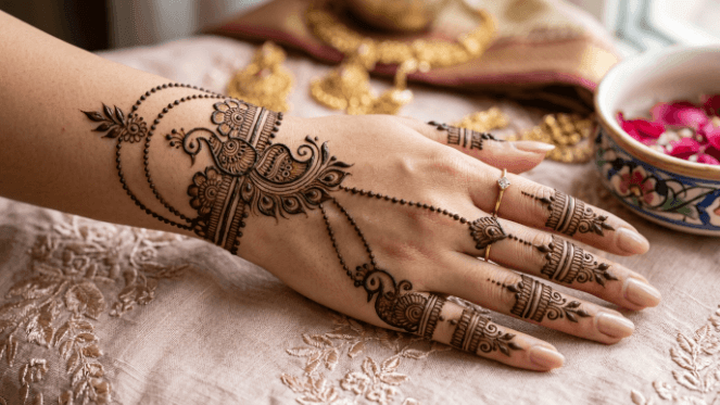 Peacock Mehndi Design 2026