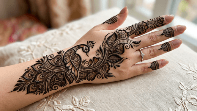 Peacock Mehndi Design 2026