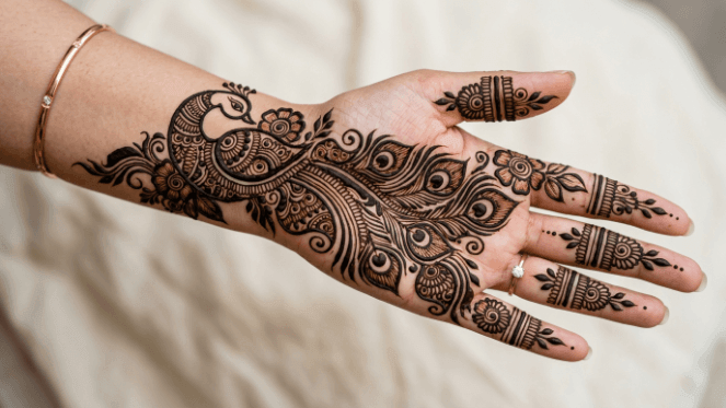 Peacock Mehndi Design 2026