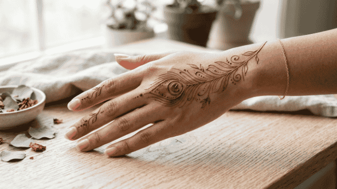 Peacock Mehndi Design 2026