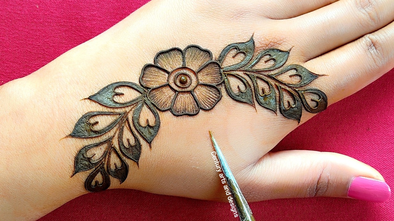 Quick 15-Minute Mehndi Design