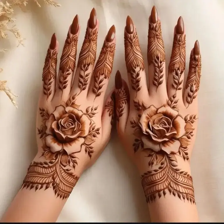 Rose Mehndi Design