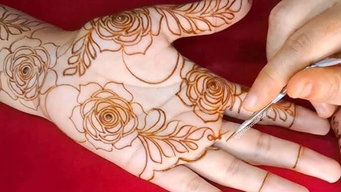 Rose Mehndi Design