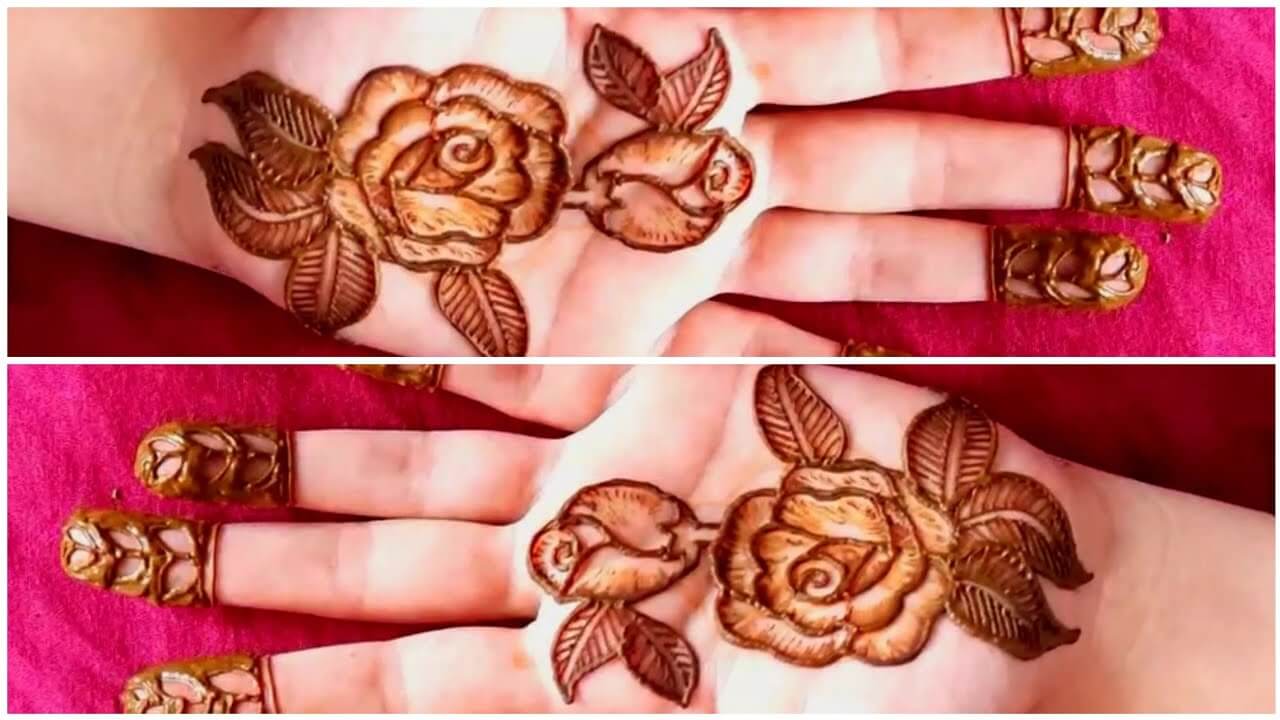 Rose Mehndi Design