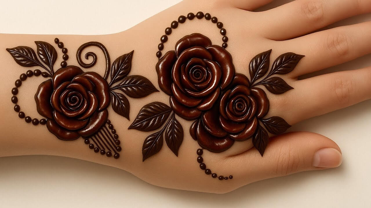Rose Mehndi Design