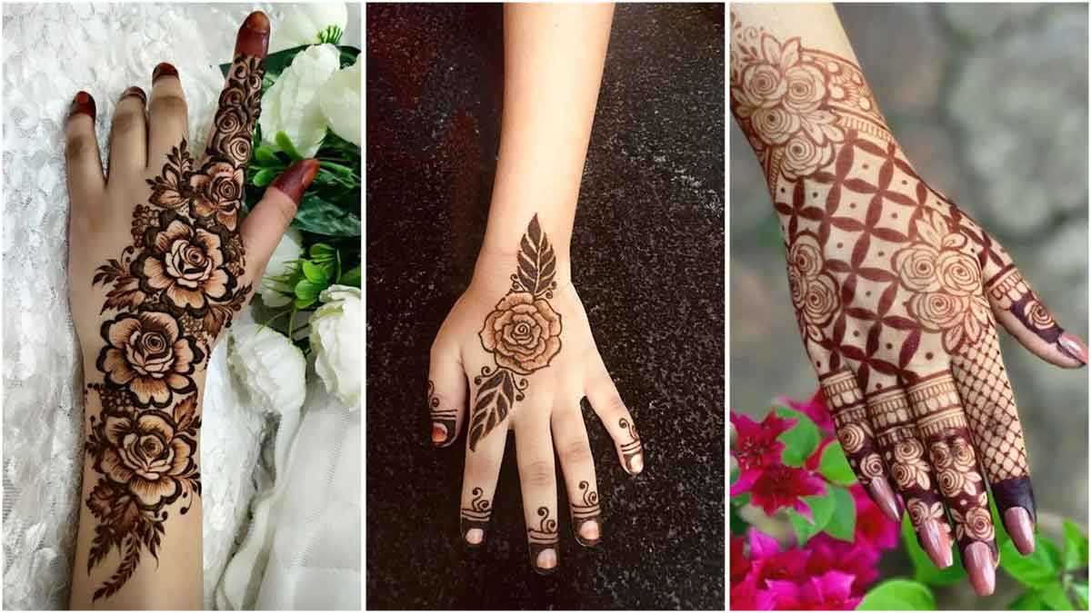 Rose Mehndi Design