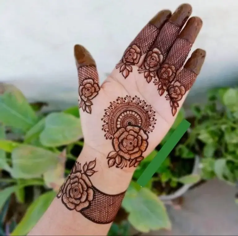 Rose Mehndi Design
