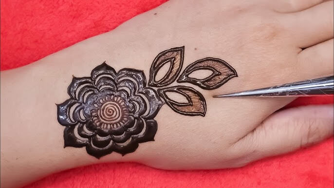 Rose Mehndi Design