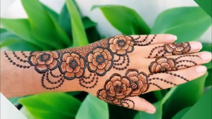 Rose Mehndi Design