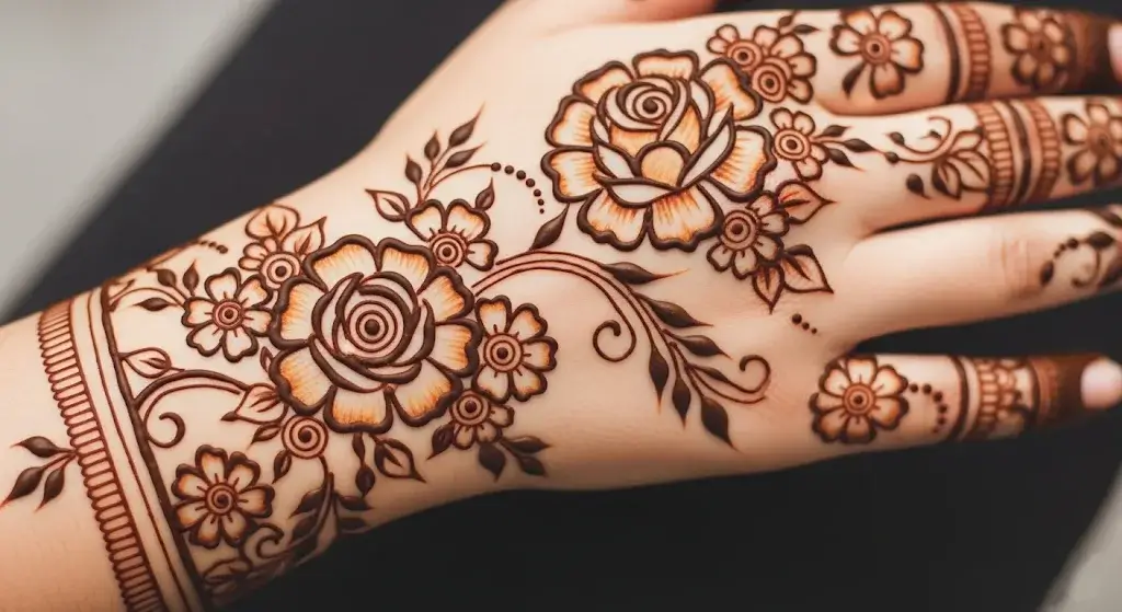 Simple Mehndi Design for Eid ul Fitr