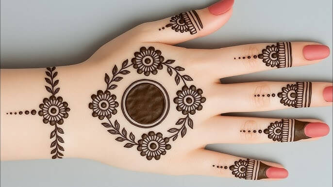 Tikki Mehndi Design