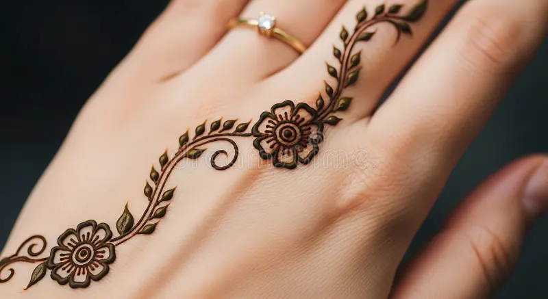 Vine Mehndi Design